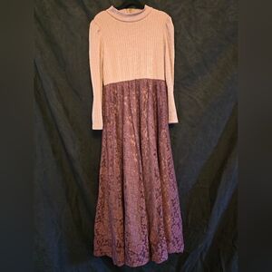 Joyfolie Mia Rose Girls Dress Lace Maxi Bijoux